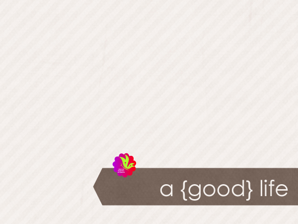 A Good Life. Brown Arrow On White - CREATIVE MEMORIES