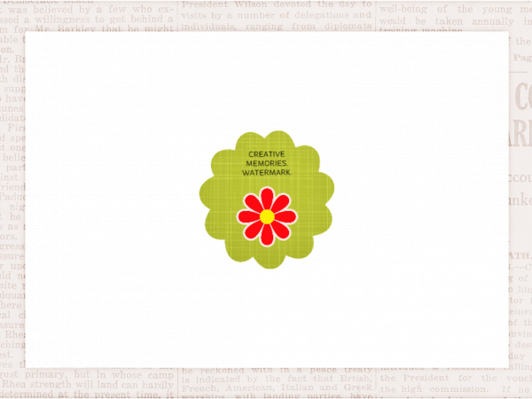 My Spring Frame Rectangle-CREAM TEXT - CREATIVE MEMORIES