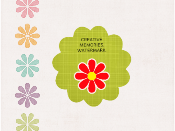 Spring Colour Flowers Border - CREATIVE MEMORIES