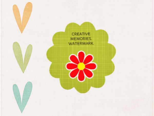 Spring Colour Hearts Border - CREATIVE MEMORIES