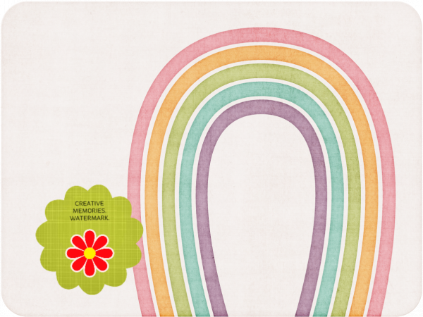 Spring Rainbow On White - CREATIVE MEMORIES