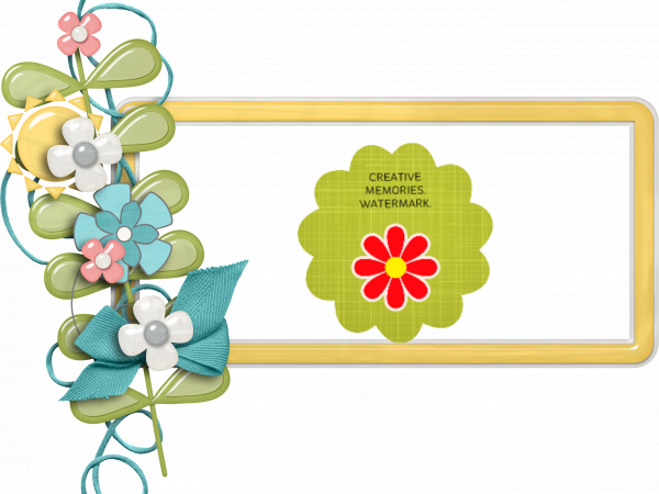 Yellow Spring Frame - CREATIVE MEMORIES