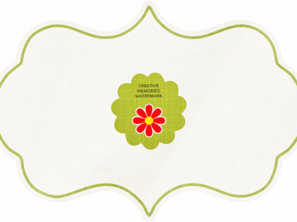 Above Rubies Journal Tag. Green - CREATIVE MEMORIES