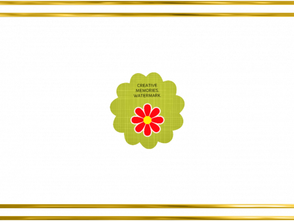 Achievement Frame Double Rectangle Gold - CREATIVE MEMORIES