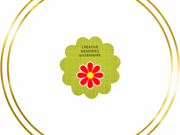 Achievement Frame Double Round Gold - CREATIVE MEMORIES