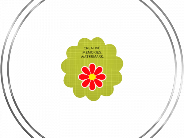 Achievement Frame. Double Round. Silver - CREATIVE MEMORIES