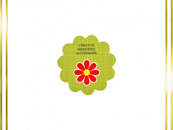 Achievement Frame Double Square Gold - CREATIVE MEMORIES