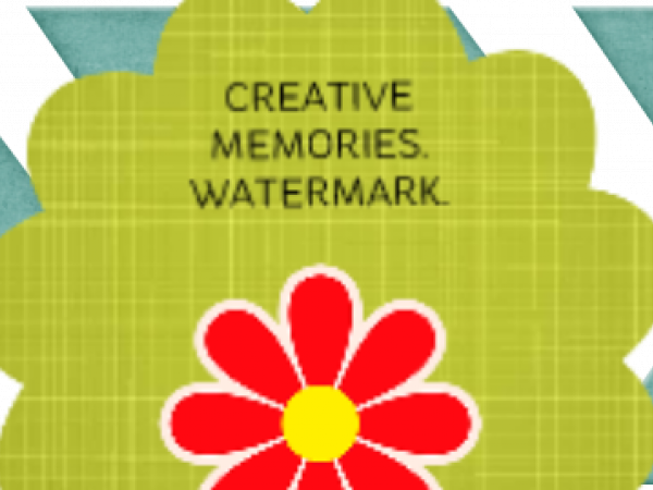 Blue Chevron Banner - CREATIVE MEMORIES
