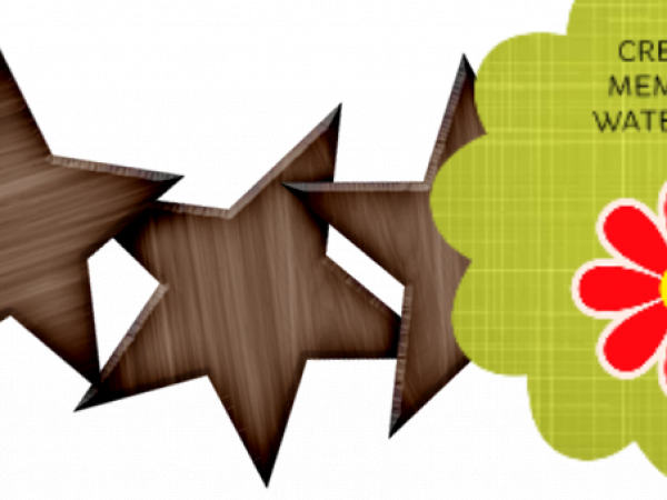 Brown Stars Banner - CREATIVE MEMORIES