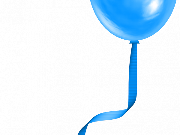 Blue Ribbon Balloon - CREATIVE MEMORIES