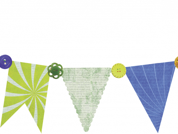 Blue Yellow Banner - CREATIVE MEMORIES