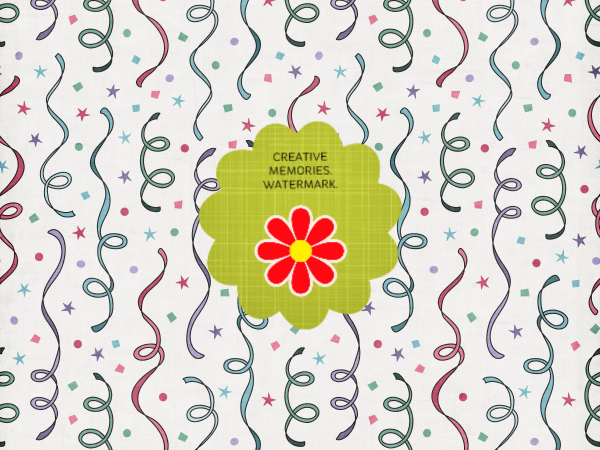 Celebrate Coloured Wallpaper - CREATIVE MEMORIES