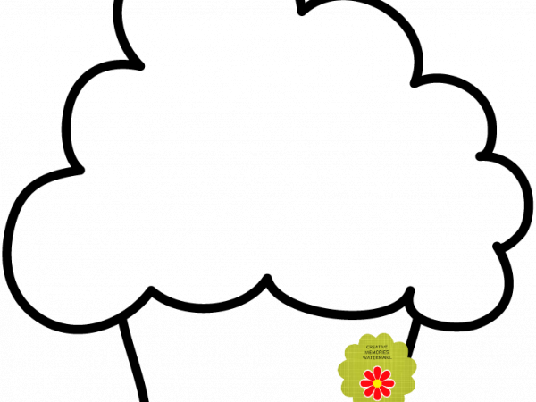 Cupcake Black Outline - CREATIVE MEMORIES