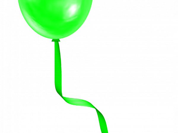 Green Balloon Ribbon - CREATIVE MEMORIES