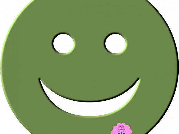 Green Happy Face - CREATIVE MEMORIES
