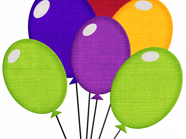 Green, Purple, Yellow, Red, Blue Balloons - CREATIVE MEMORIES