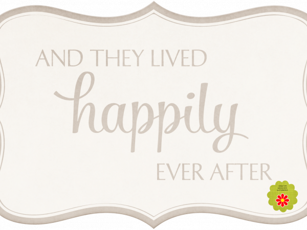 Wedding Story Brown Word Art And They Lived - CREATIVE MEMORIES - WEDDINGS