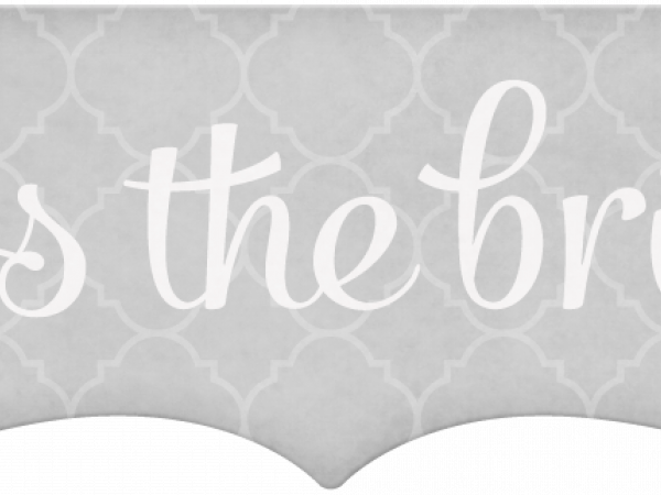 Wedding Story Grey Word Art. Kiss The Bride - CREATIVE MEMORIES