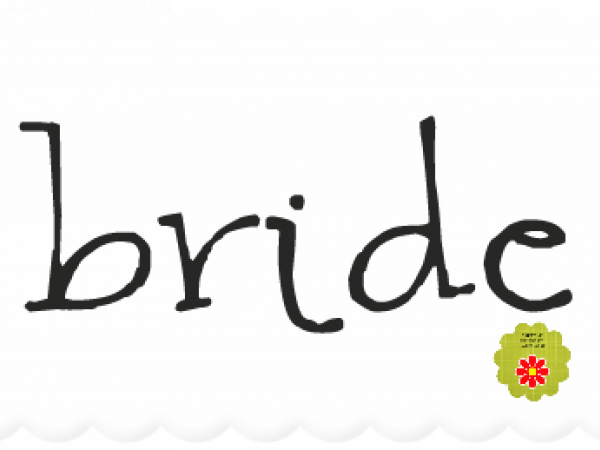 Wedding Words Plain Bride - CREATIVE MEMORIES