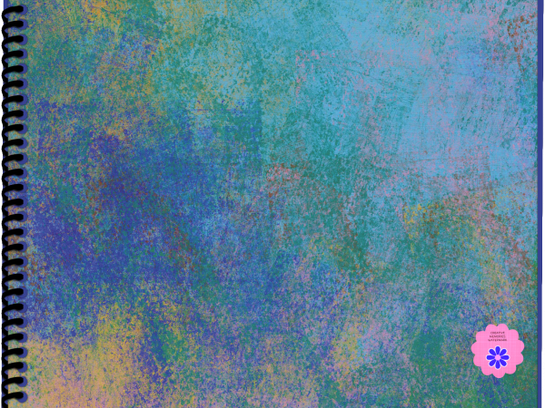 Blue Painted Notebook - CREATIVE MEMORIES