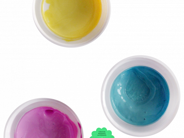 Blue Purple Yellow Paints - CREATIVE MEMORIES