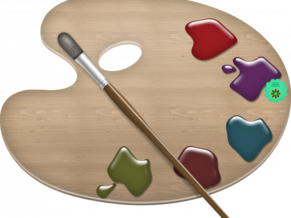 Paint Pallet Brush - CREATIVE MEMORIES