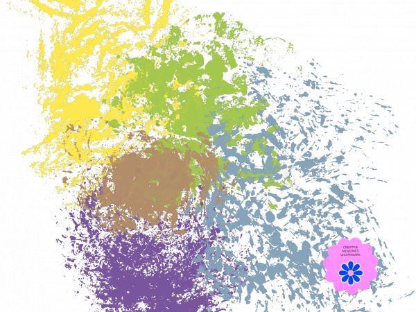 Paint Smear Colourful - CREATIVE MEMORIES