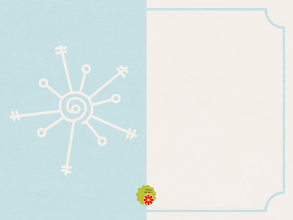 Blue Snowflake Half - CREATIVE MEMORIES