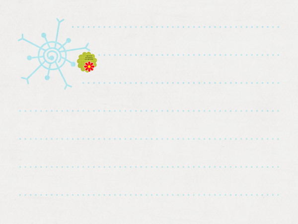 Blue Snowflake Top Corner - CREATIVE MEMORIES