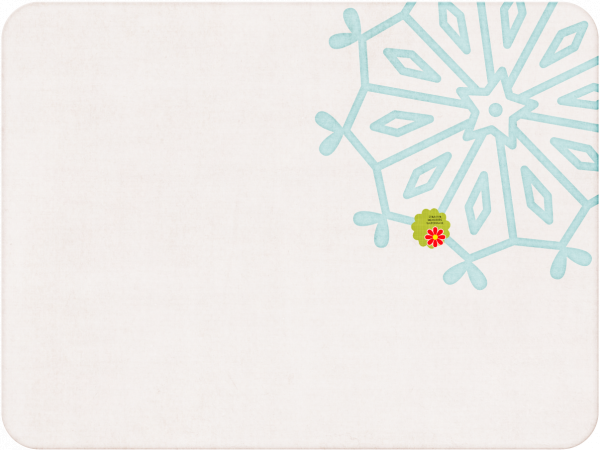 Blue Snowflake White Page (1) CREATIVE MEMORIES