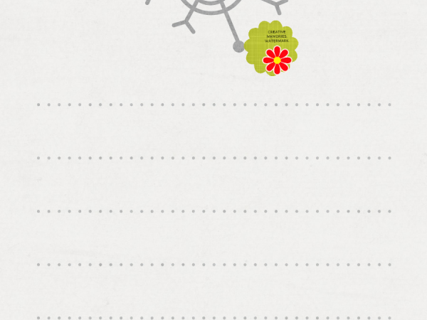 Gray Snowflake Top Center - CREATIVE MEMORIES
