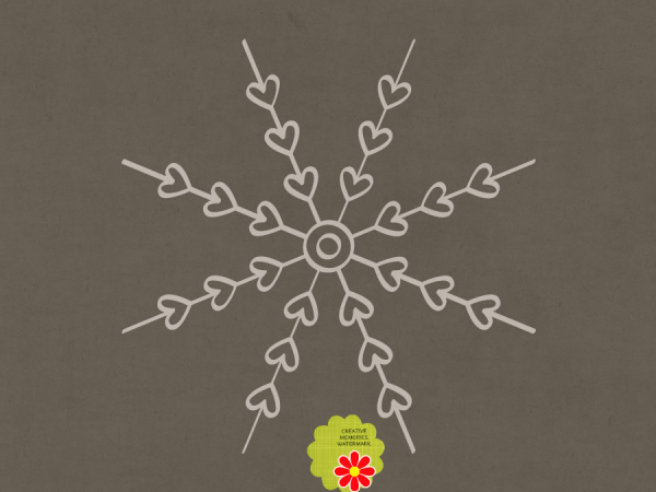 Heart Decor Snowflake - CREATIVE MEMORIES