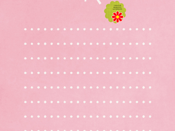 Pink Snowflake Page - CREATIVE MEMORIES