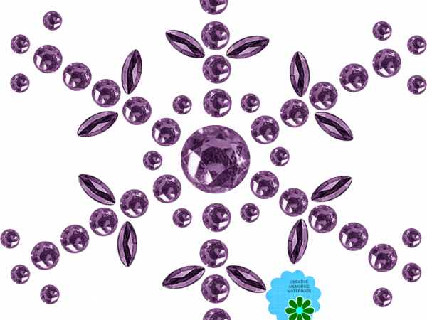 Purple Ruby Beads Snowflake - CREATIVE MEMORIES