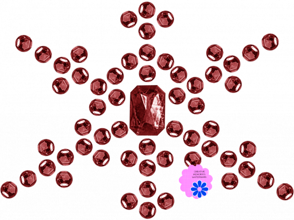 Red Bead Snowflakes - CREATIVE MEMORIES