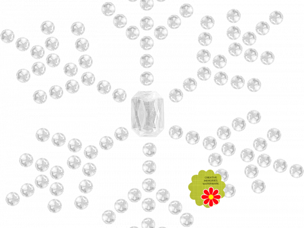 Silver Snowflake Beads - CREATIVE MEMORIES