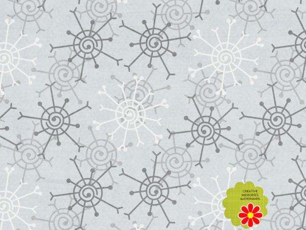 Silver Snowflakes Page - CREATIVE MEMORIES