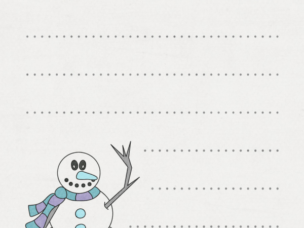 Snowman Bottom Corner - CREATIVE MEMORIES