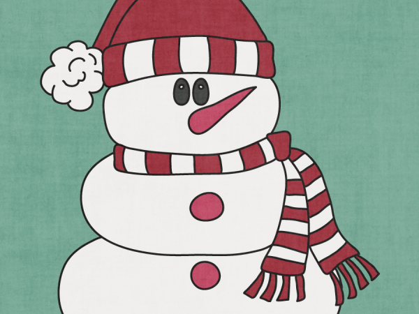 Snowman On Green - CREATIVE MEMORIES