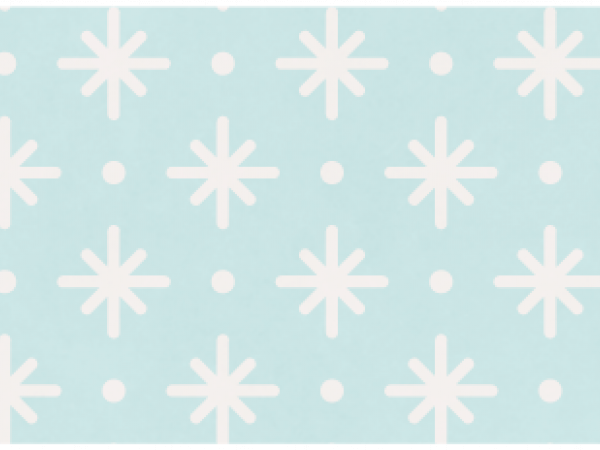 Winter White Snowflake On Blue - CREATIVE MEMORIES