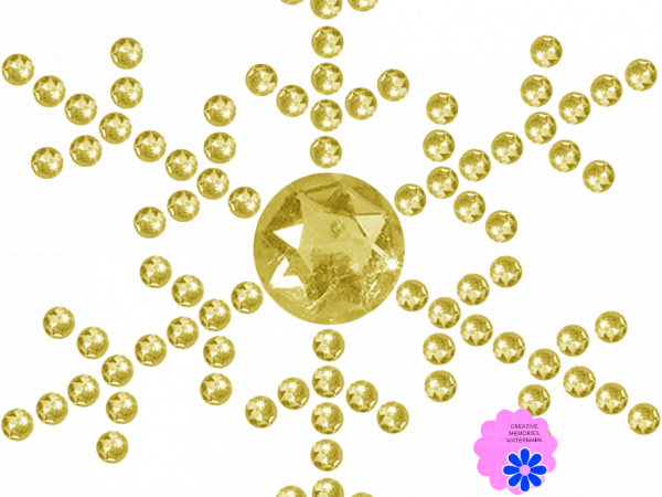 Yellow Snowflake Beads - CREATIVE MEMORIES