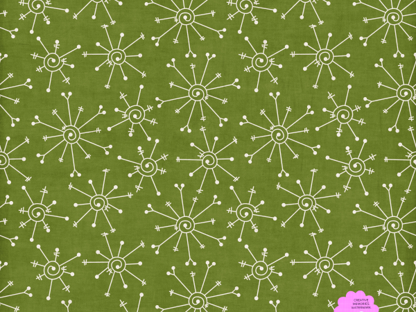 Green Snowflake Wallpaper - CREATIVE MEMORIES