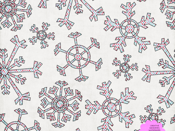 Red Blue Snowflake - CREATIVE MEMORIES