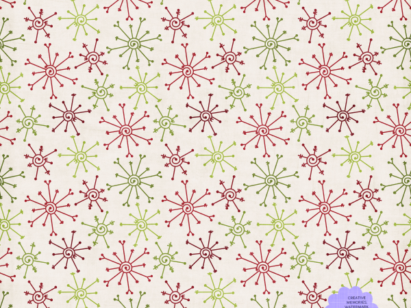 Red Green Snowflakes - CREATIVE MEMORIES