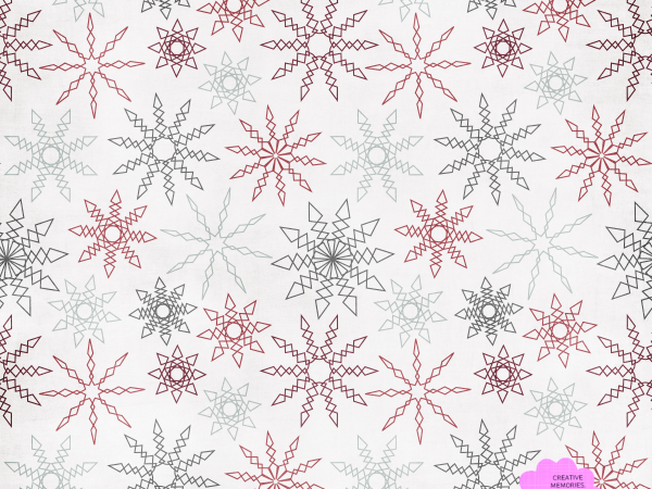 Red White Snowflakes - CREATIVE MEMORIES