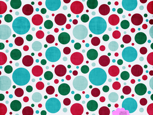 Blue Christmas Dots - CREATIVE MEMORIES