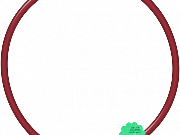Christmas Celebration Frame Round Red - CREATIVE MEMORIES