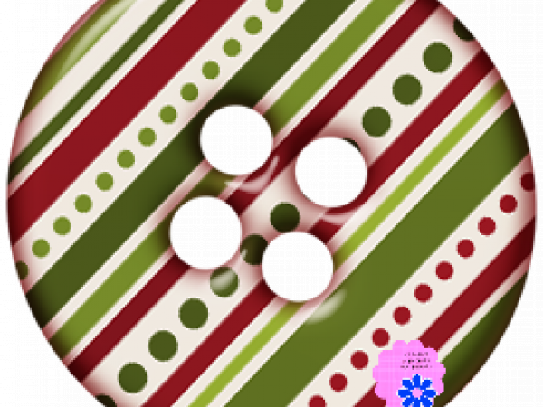 Christmas Dots Lines Button - CREATIVE MEMORIES