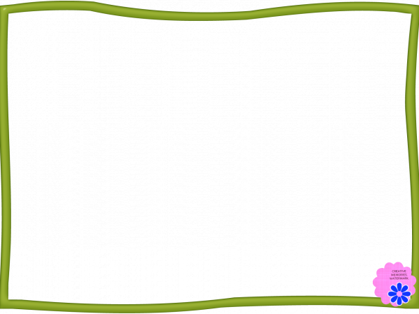 Christmas Whimsy Frame Thin Green - CREATIVE MEMORIES