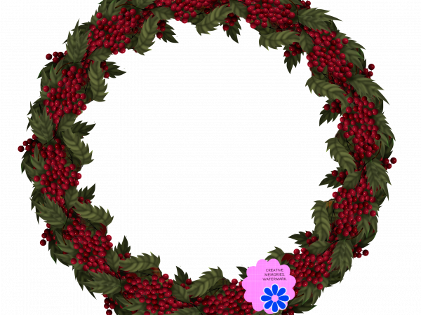 Round Christmas Wreath - CREATIVE MEMORIES